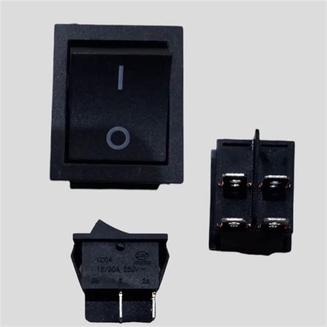 Jual PROMO Rocker Switch Power Saklar Hitam 4 Pin Kotak Besar ON OFF