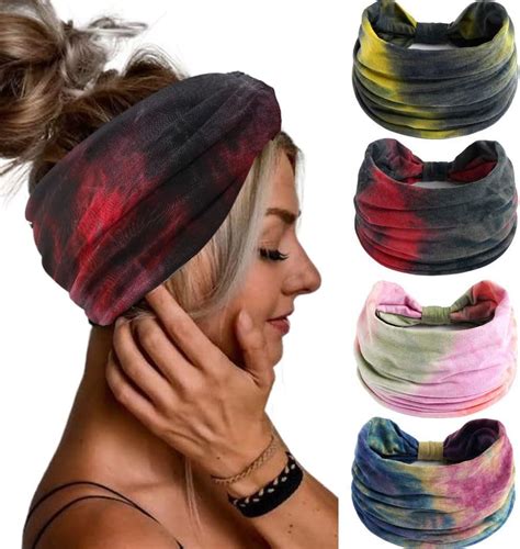 Gortin Boho Headbands Turban Head Wraps Wide Hair Bands