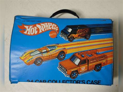 Hot Wheels Collector Box With Miscellaneous Toy Cars