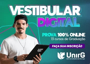 Inscrições gratuitas no vestibular para 13 cursos da UnirG durante a