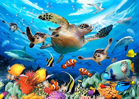 Journey Of The Sea Turtles Mural Murals Your Way Sea Turtle Murals