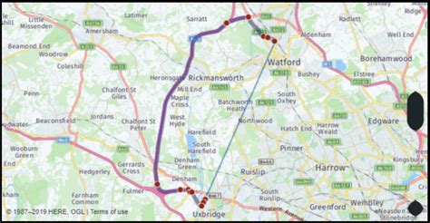 What Is The Drive Distance From Watford Hertfordshire Great Britain To