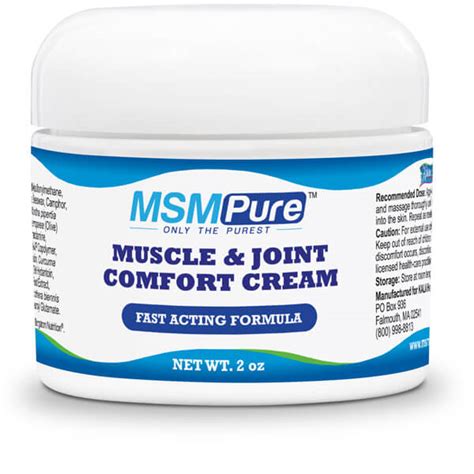 Maximum Strength Msm Muscle And Joint Comfort Cream Kala Health Inc