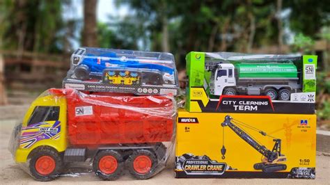 UNBOXING MAINAN Mobil Mobilan Truk Tangki Air Dam Truk Besar