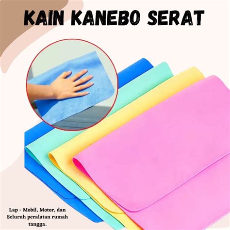 Jual Lap Kanebo Chamois Lembaran Serat X Cm Jumbo Shopee Indonesia