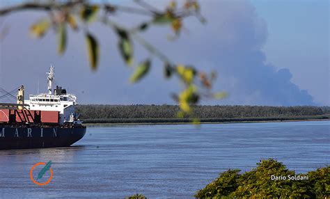 Rosario Volvió A Amanecer Cubierta Por El Humo De Las Islas