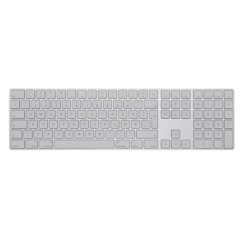 Apple Magic Keyboard Mit Ziffernblock Tastatur Kabellos Weiß Silber