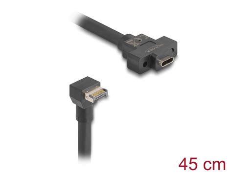 Delock Products 85326 Delock Cable Usb 10 Gbps Type E Key A 20 Pin Male Usb 10 Gbps Usb Type C