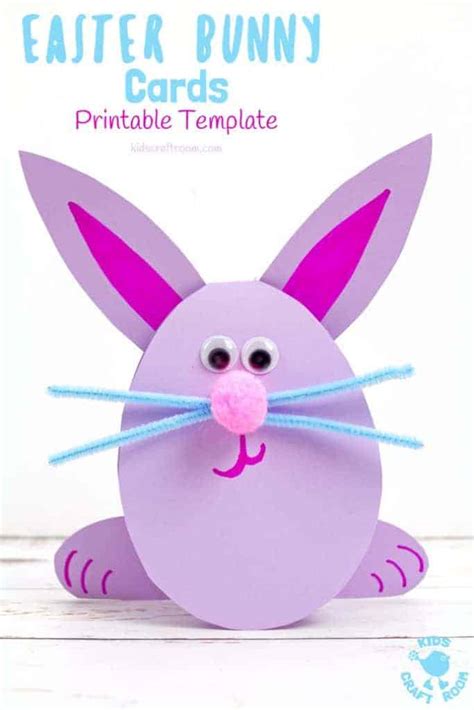 Easter Bunny Card Template Printable