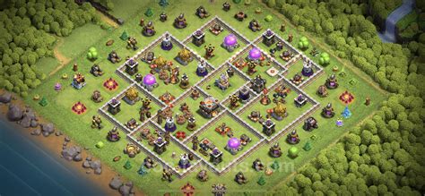 Farming Base Th11 With Link Anti Everything Hybrid Clash Of Clans