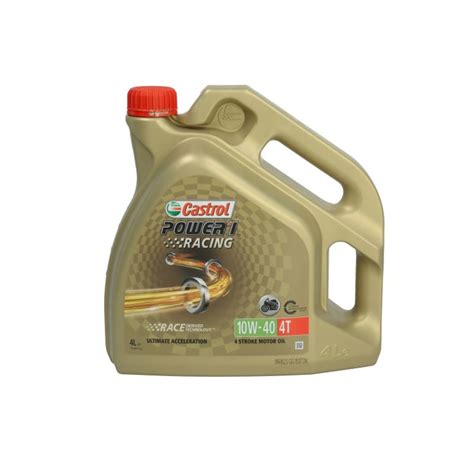 Huile Moteur CASTROL Power 1 Racing 4T 10W40 4L Motointegrator