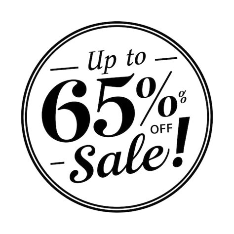 Up To 65 Off Sale Marketing Promotional Banner Circular Border Design