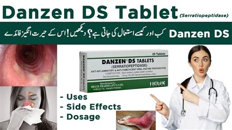 Danzen Ds 10mg Tablet Serratiopeptidase Uses Side Effect Dose