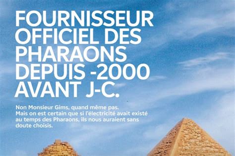 Edf Publicite Pharaons Egypte