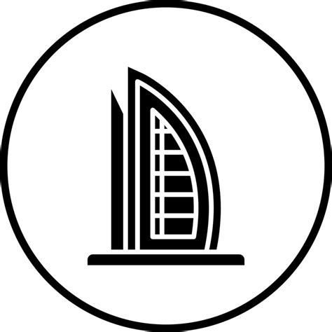 Burj Al Arab Vector Icon Style 22236503 Vector Art At Vecteezy