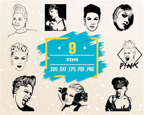 Pink Svg Actress Svg Actor Svg Hollywood Music Film Svg Singer Svg Famous People