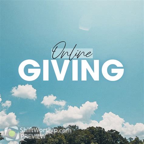 Social Online Giving Shift Worship