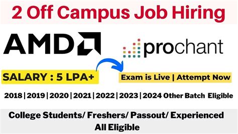 AMD Prochant Off Campus Hiring Exam Is Live 2020 21 22 23 2024