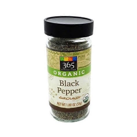 365 Everyday Value Organic Black Pepper Ground 1 8 Oz Instacart