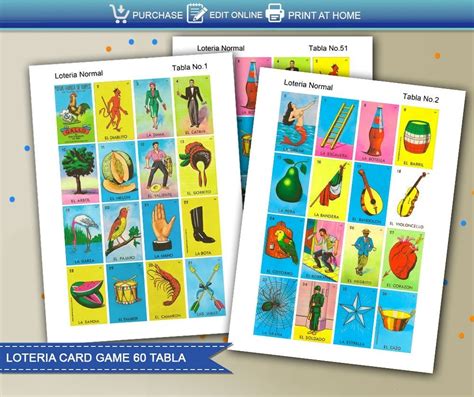 Loteria Mexicana Imprimible Archivo 100 Tablas 4x4 100 00 En