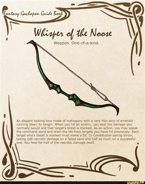 Dandd 5e Homebrew Bows