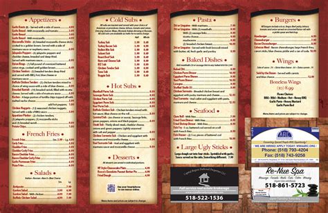 Jaycees Pizza Fasprint Menus