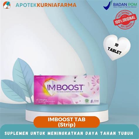 Jual Imboost Strip Isi Tablet Suplemen Untuk Membantu Memelihara