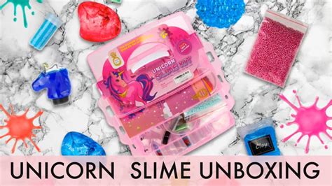 Unboxing Unicorn Slime Science Kit Chachachicky Youtube