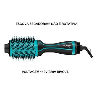 Escova Secadora Mondial Black Tiff Es 16 1300w 3 Em 1 Bivolt Shopee