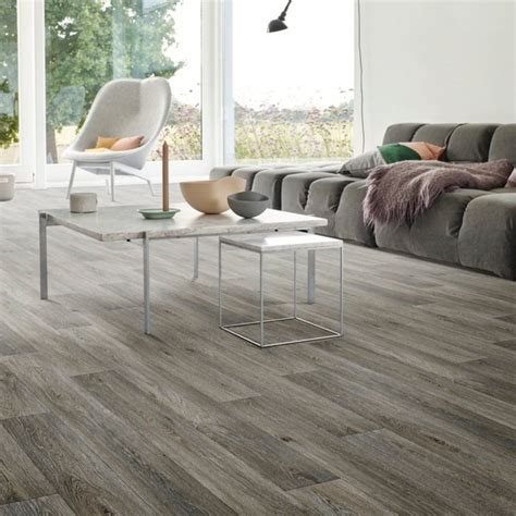 4mm Thick Grey Wood Oak Vinyl Flooring Flooring Direct