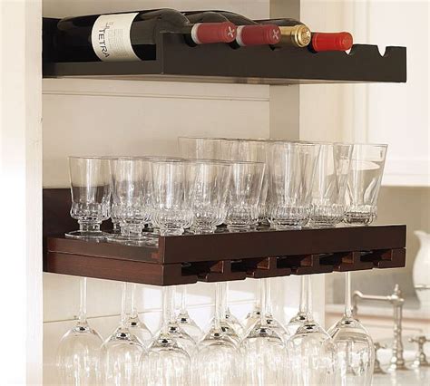 Space Saving Holman Shelves Wine Glass Shelf Wood Wall Shelf Wine Glass Storage