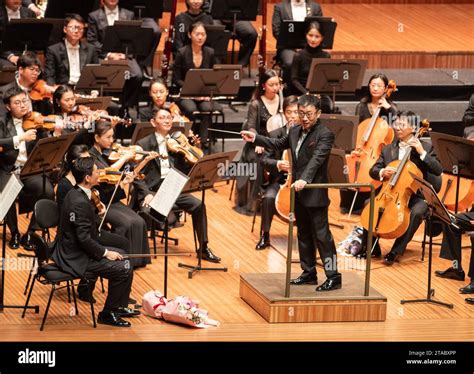 Beijing Australia 28th Nov 2023 Members Of China National Symphony