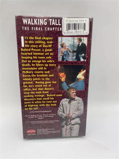 Walking Tall The Final Chapter Vhs Bo Svenson Rhino Video New Sealed