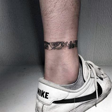 60 Ankle Band Tattoos For Men Lower Leg Design Ideas