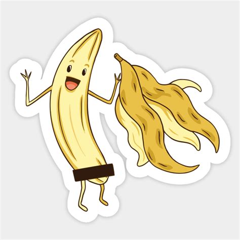Naked Banana Banana Sticker TeePublic