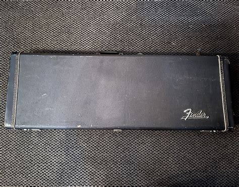 Fender Case For Stratocaster 1970s Black Tolex Reverb