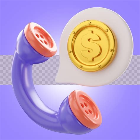 Servicio al cliente financiero de ilustración 3d Archivo PSD Premium