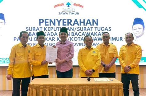 Pilkada Jember Gus Fawait Terima Surat Tugas Dari Golkar