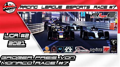 LEAGUE 2 DER GROSSE PREIS VON MONACO F1 2020 Deutsch Virtuell