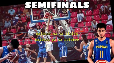 Gilas Pilipinas Full Highlights King Abdullah Cup Semifinal Luto