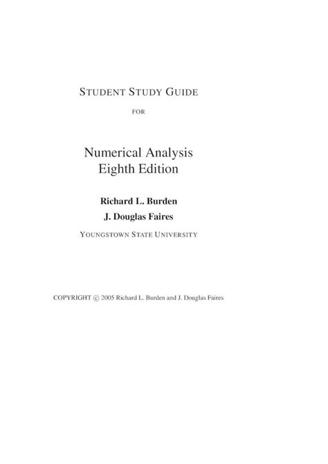 Pdf Solution Manual For Numerical Analysis Dokumen Tips