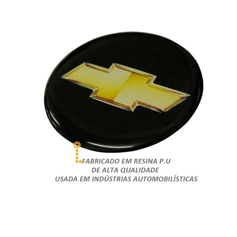 Kit 4 Emblema Chevrolet Roda Calota Resinado 48mm General Car