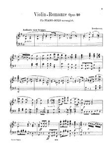 Romance For Violin And Orchestra No 1 In G Major Op 40 By L V