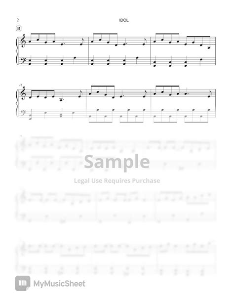 Yoasobi Idol Oshi No Ko Op 2 Sheets Hard And Easy Ver 악보 By