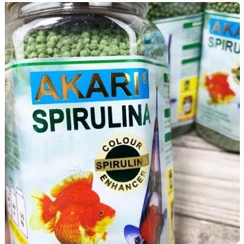 Jual Akari Spirulina 300 Gram Pakan Floating Ikan Koi Koki Gold Fish