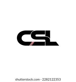 Csl Letter Monogram Logo Design Vector Stock Vector Royalty Free