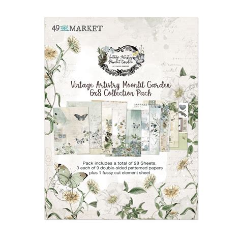 49 And Market Collection Pack 6X8 Vintage Artistry Moonlit Garden