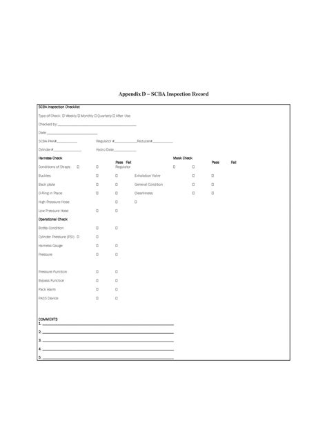 SCBA Repair & Maintenance - Standard Operating Guidelines