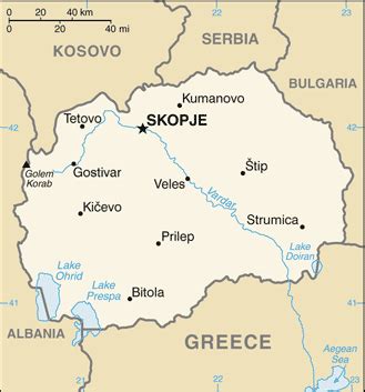 Map of Macedonia