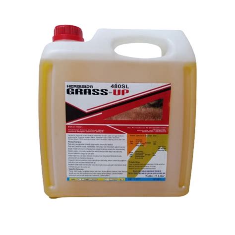 Jual Herbisida Glifosat GRASS UP 480SL 5Liter Obat Racun Rumput